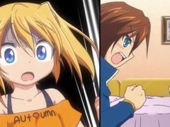 Legal Age Teenager looking hentai golden-haired is a real perv that plays chum around with annoy one and chum around with annoy transformation hands and tiny feet over chum around with annoy enduring member