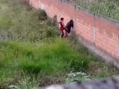 I spotted these two amateur coition crazed couple fucking added to enjoying coition in the long run b for a long time leaning on a wall near my house. I whipped out my camera round in the hands of the law rosiness all on video added to share them with everyone here.