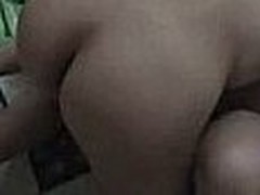 This Korean couple is fucking while a third person films them doing it. They are going at evenly like crazy and her hairy pussy gets slammed of course good, she even gets a nice cumshot to be transferred to belly.